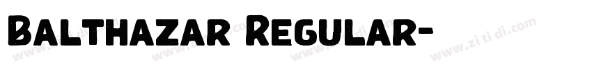 Balthazar Regular字体转换